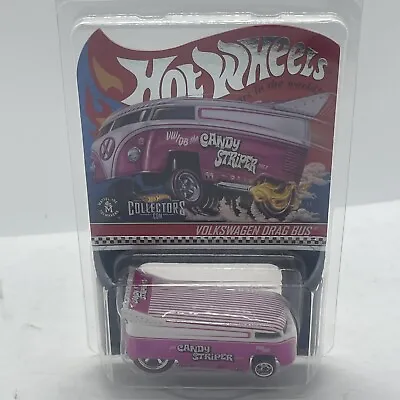 HOT Wheels  RLC VOLKSWAGEN DRAG BUS CANDY STRIPER 3154/20000 IN PROTECTO Chase? • $80