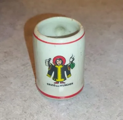 German Gruss Aus Munchen Munich Child Beer Stein Mini Mug Small Ceramic • $8