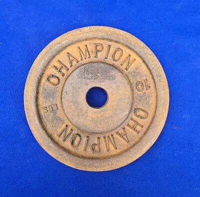Vintage Champion 10 Lb Weight Plate Barbell Dumbbell • $16.99