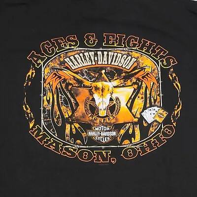 Vintage HARLEY DAVIDSON T-Shirt 2004 Aces & Eights MASON OHIO Mens XL New W Tags • $49.99