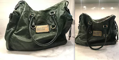 Marc By Marc Jacobs Standard Supply Workwear Bag Green Leather Satchel Tote • $49.99