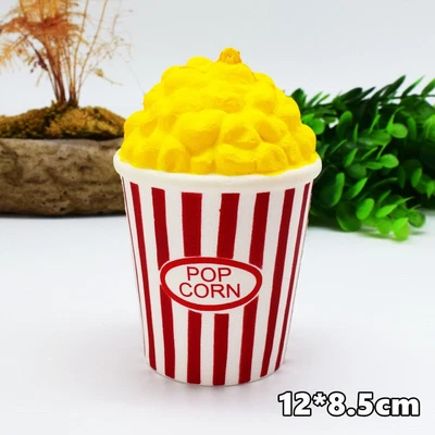 $6.99 • Buy Pop Corn 12cm Squishy Squeeze Realistic Slow Rising Charms Collection Stress Rel