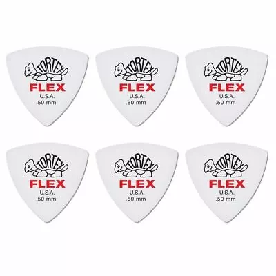 6 X Jim Dunlop Tortex Triangle FLEX 0.50MM Gauge Guitar Picks 456R • $5.44