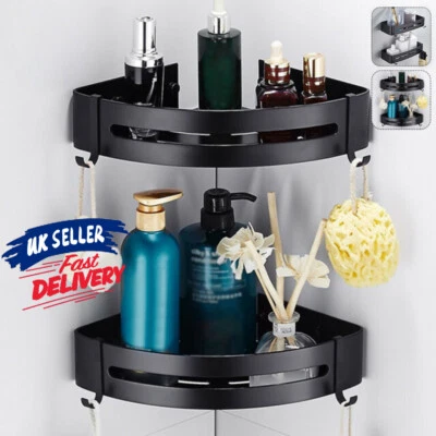 £11.99 • Buy Shower Caddy Corner Storage Holder Bathroom Shelf Tray Rack Organiser Basket