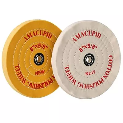 Cotton Buffing Wheel 8 Inch For Bench Grinder/Bench Buffer. Polishing Jewelry • $29.35