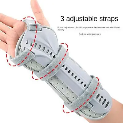 Adjustable Splint Hand Wrist Support Brace Fractures Carpal Tunnel Right Left • £10.45