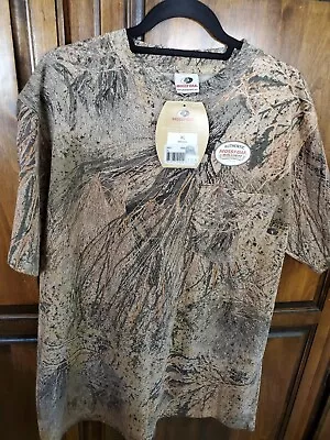 Mossy Oak Brush Camo T-Shirt Mens XL/REG Short Sleeve  Vintage / NOS • $15.99