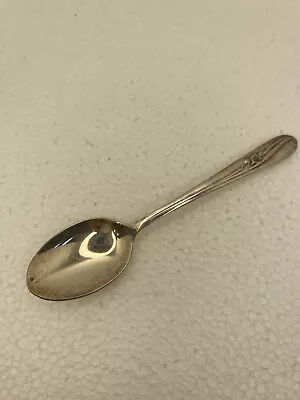 Vintage Baby Spoon H & T Mfg. Co. Meadow Flower Silver Plate 1940 • $9.99