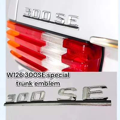 For Mercedes W126 300SE Emblem Rear Trunk  Boot Badge Chrome Ref:A1268171515 • $50