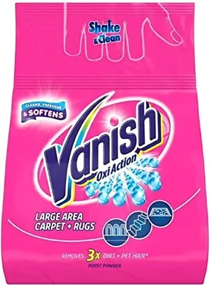 Vanish Carpet Cleaner + Upholstery Power Powder Large Area Cleaning 650 G • £8.85