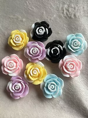 £4.28 • Buy 10Pcs Shoes Accessories Rose Shape  Shoes Buttons Decoration For Croc Charms Gif