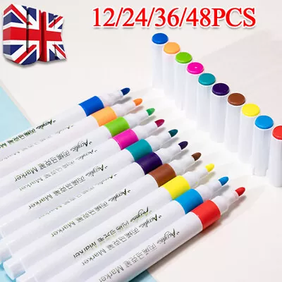 12-48Colour Acrylic Marker Paint Pens For Rock Paint Wood Ceramic Fabric Canvas • £4.59
