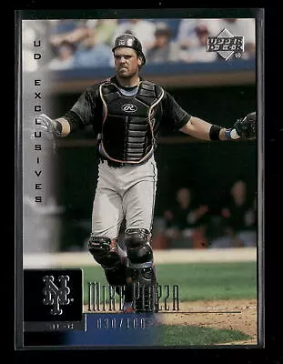 2001 Upper Deck #221 UD Exclusives Silver Mike Piazza #/100 • $5.99