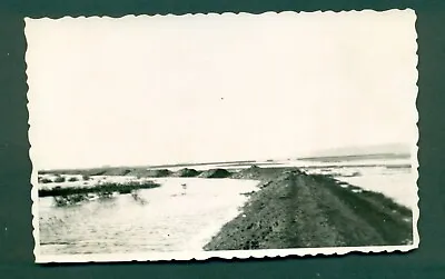 CANVEY ISLAND 1953 FLOOD WATER INSIDE & OUTSIDE SEA WALLplain Back Card • £20