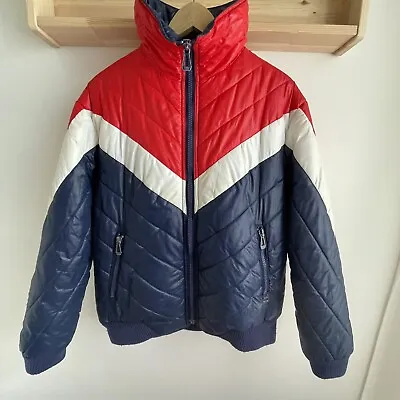 Vintage 80s Size M Men’s Ski Jacket Good Pre-Owned Condition Blue Red White • $79.95