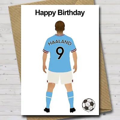 Personalised Manchester City Birthday Card - Man City - MCFC - Any Name Age • £3.25