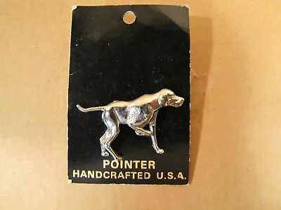 POINTER Dog Pin Silver Tone Handcrafted U.S.A. Jewelry • $9.80