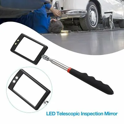 LED Lighted Mechanic Inspection Mirror Telescoping Illuminate Swivel Extendable • $6.79