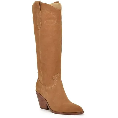 Nine West Kliva 2 Knee-high Boots Sz 9 Natural Suede NEW • $149