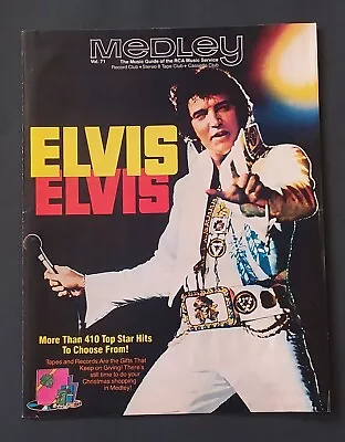 ELVIS PRESLEY 1978 Medley Magazine Records & Tapes Photo Print Promotion 8.5x11 • $6.99