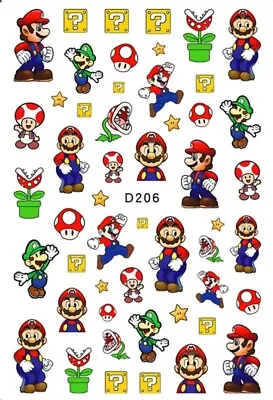 Super Mario Brothers Nail Stickers ( Large Size Adult ) • $3.95
