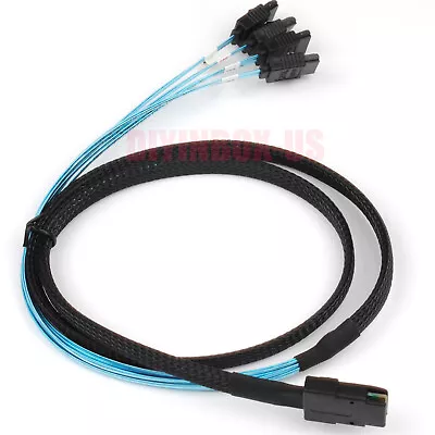 Brand New 100cm SATA (Serial ATA) To Mini SAS SFF-8087 Reverse Breakout Cable  • $10.98