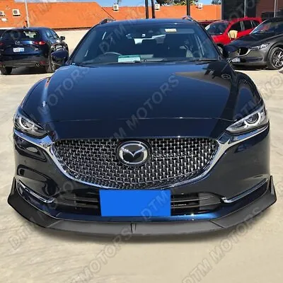 For 2019-2021 Mazda 6 Atenza Matt Black Front Bumper Body Kit Spoiler Lip 3PCS • $37.99