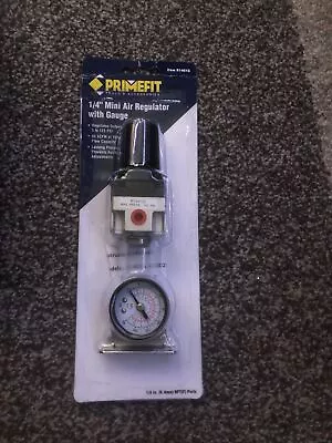 NEW Primefit R1401G Mini Air Regulator W/ Steel-Protected Gauge 60-SCFM • $18