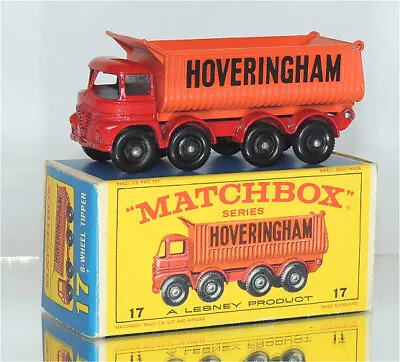 Vintage 1960s Lesney Matchbox #17 Hoveringham Wheel Tipper - NIB • $49.95