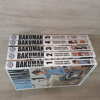 Bakuman Manga Books English Vol 1-5 Tsugumi Ohba Lot Of 5 Shonen Jump Manga • $20.79