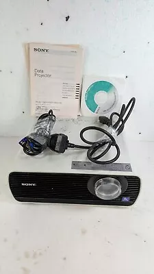 Sony LCD Data Projector VPL-EX100 White - Tested & Working No Remote Incl. • £55.99