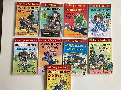 Horrid Henry Books Bundle Early Readers Bundle Of 9 Books • £10