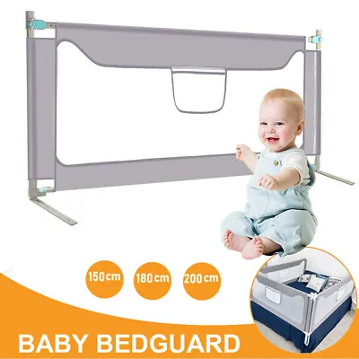 Height Adjustable Bed Rail Kids Safe Toddler Fence Fall Prevention 70 /180cm UK • £2.20