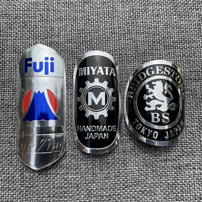 JAPAN Vintage Cycling  Bicycle Bike Alloy Head Badge Decals Stickers Emblem • $15