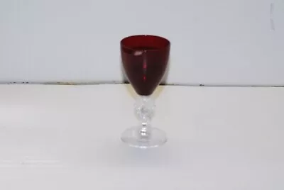 2 Morgantown GOLF BALL Spanish Red Wine Goblet Gobets 4.75 Inch • $36