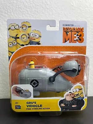 Despicable Me 3 Gru's Vehicle Free-Wheeling Action With Minion Toy Figure NEW • $10.99