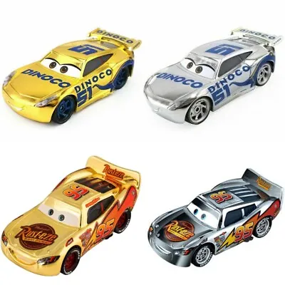 Disney Pixar Cars 3 Golden/Silver Cruz 1:55 Toy Metal Model Kids Gifts New 2023 • $13.99