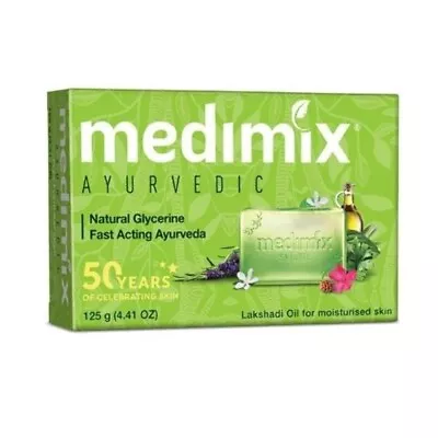 Medimix Ayurvedic Natural Protection Glycerin Soap For Moisturized Skin  (125g). • $21.81