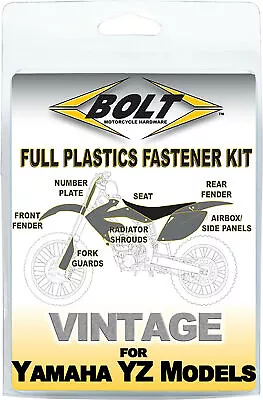 Bolt Full Plastic Fastener Kit Yamaha 1998-2002 YZ400F/YZ426F 2001-2002 YZ250F • $25.99