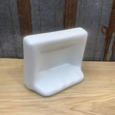 Bath Tub/Shower Ceramic Thinset Wall Mount Tile Soap Dish Matte White USA • $22.49