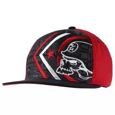 Metal Mulisha Men's Ghost All Over Black/Red Flexfit Hat Clothing Apparel FMX... • $36.70