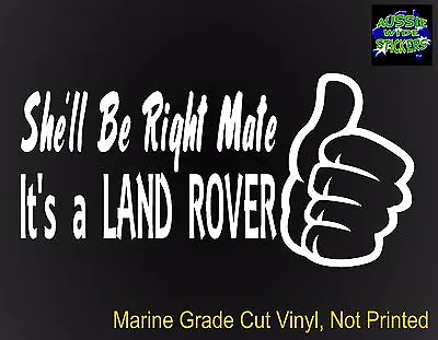 LAND ROVER 4x4 Discovery Series Funny Stickers RIGHT 200mm • $6.90