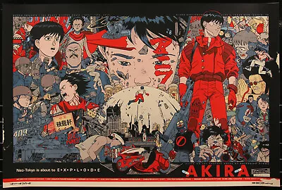 Akira By Tyler Stout 20/180 Regular Edition Screen Print Movie Art Poster Mondo • $2200