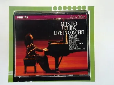 Mitsuko Uchida Live In Concert	Mozart Piano Sonatas 2CD VGC • £14.99