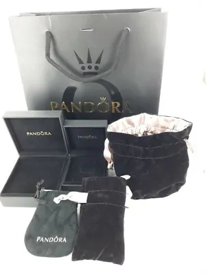 Pandora Genuine Bracelets Rings Charms Large Medium Small Gift Boxes NEW!! • £1.95