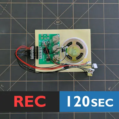 120s 3-BUTTON RECORDABLE Chip Voice Module Music Sound Push Speaker Talking • $11.43