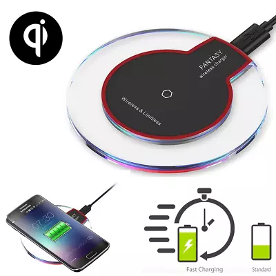 Qi Wireless Charger Charging Pad Dock For Samsung Galaxy S9 S8 S7 Note 8 5 • $11.59