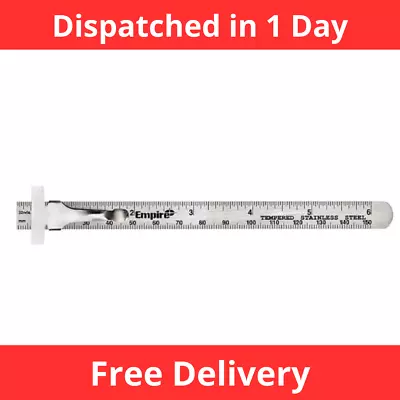 6 Inch Pocket Ruler Stainless Steel • $4.21