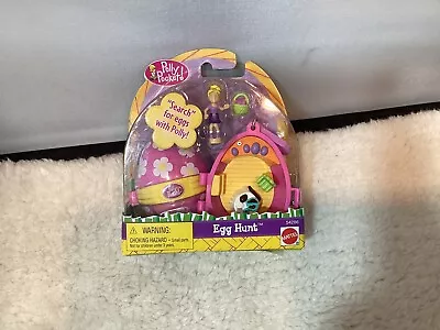 Vintage Polly Pocket Mattel Easter Egg Hunt Compact Keychain W/ Minifigure 54286 • $42.15