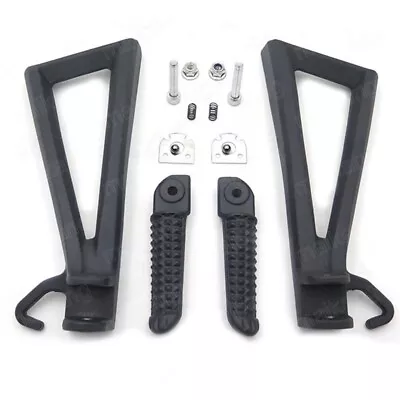 Black Motorbike Rear Passenger Foot Pegs Bracket Fit For Yamaha YZF R6 2006-2020 • $45.46